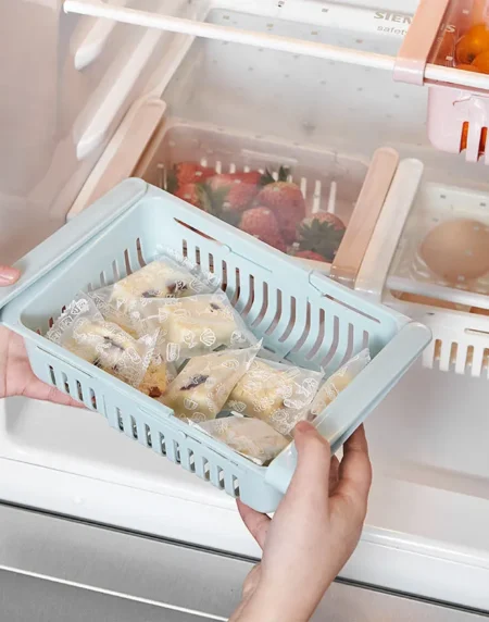 Retractable Refrigerator Storage Basket