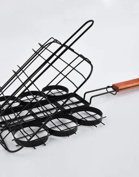 Hamburger Grill Basket Accessories Mini Burger Press Barbecue Tool